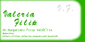 valeria filip business card